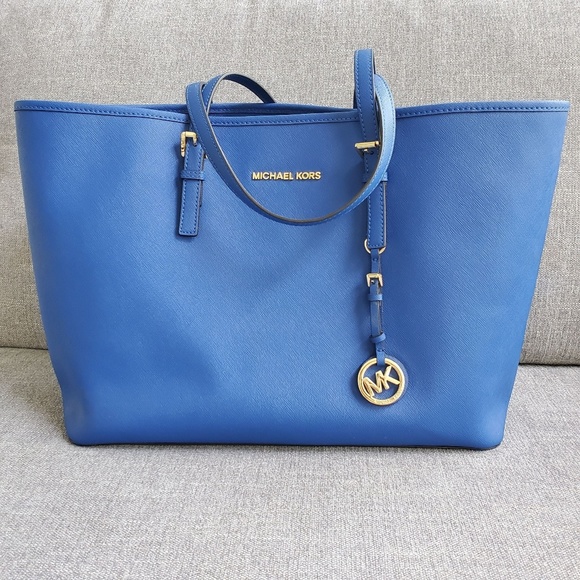 Michael Kors Handbags - Michael Kors Large Tote Blue
